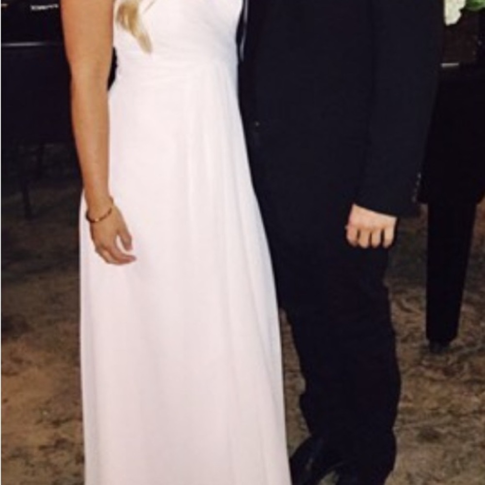 Bill Levkoff Blush Pink Strapless Dress